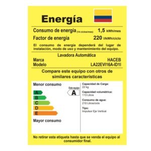 Alternative view of Lavadora HACEB 22 Kilos Carga Superior LAV CS 22 KG Gris