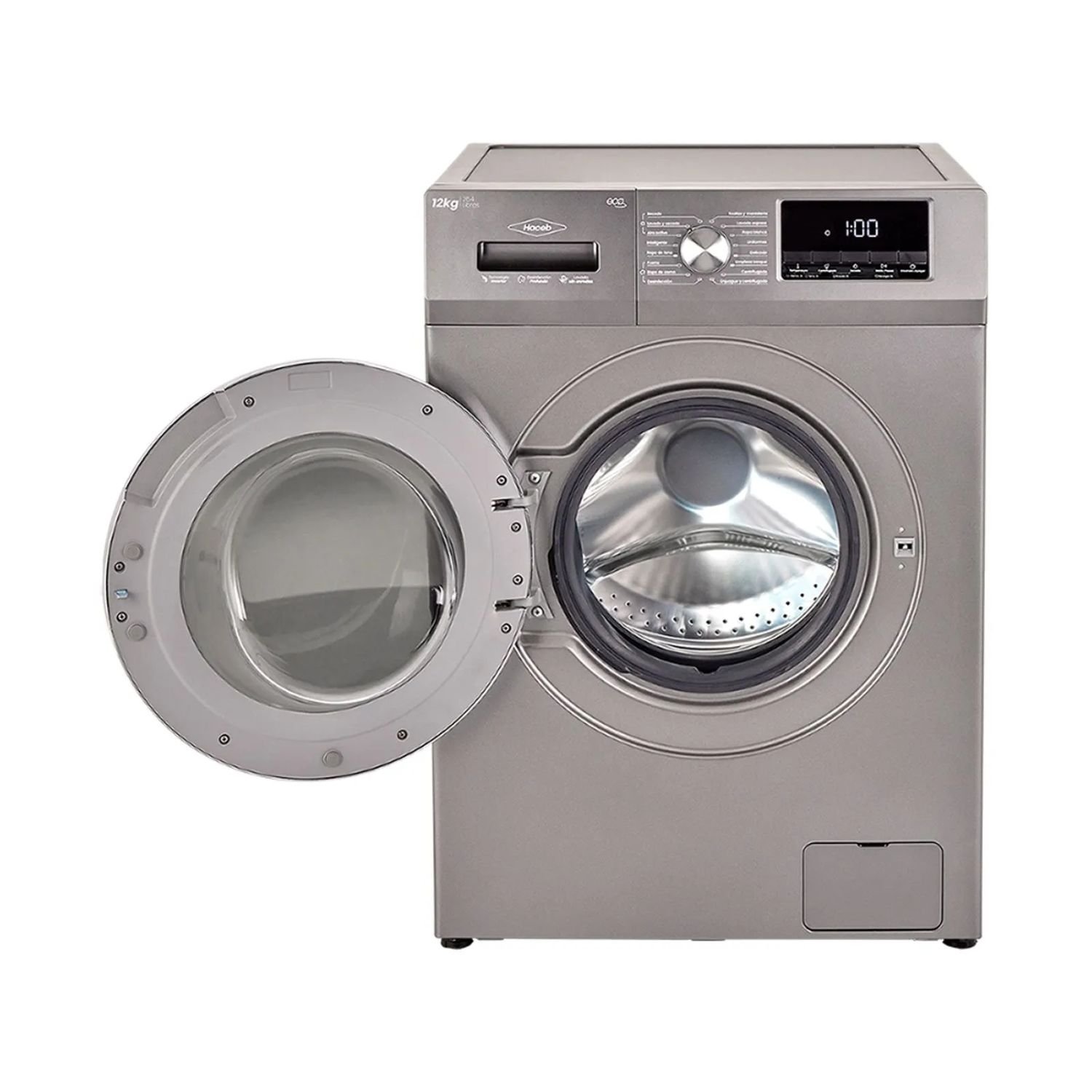 Lavadora HACEB 12 Kilos Carga Frontal LAV SEC CF Inverter Inox - Image 3