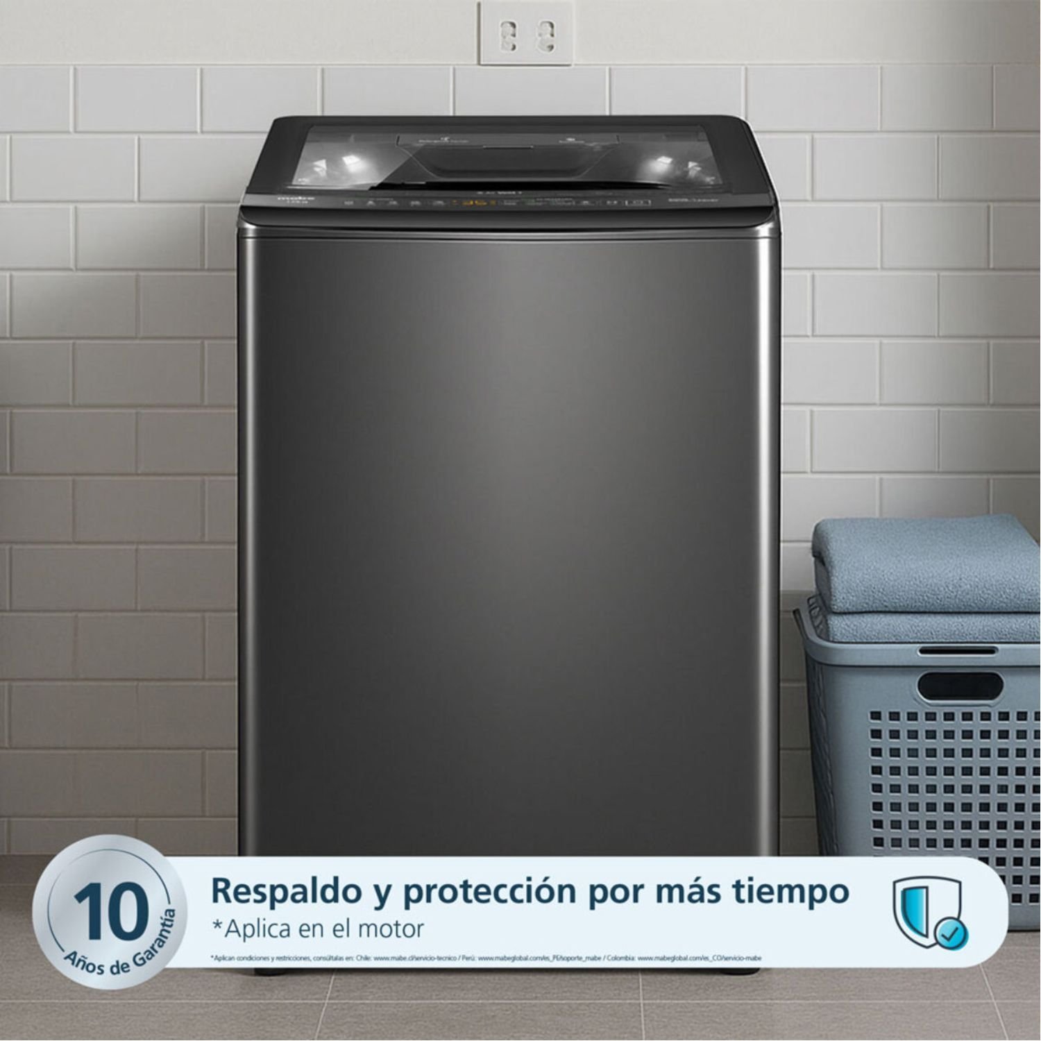 Lavadora MABE 11 Kilos Carga Superior LMA1120WDGAB0 Gris - Image 3