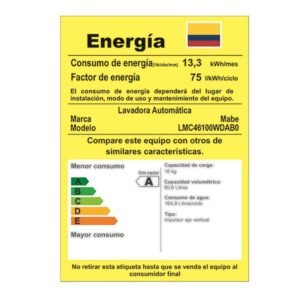 Lavadora MABE 16 Kilos Carga Superior LMC46100WDAB0 Gris - Image 8