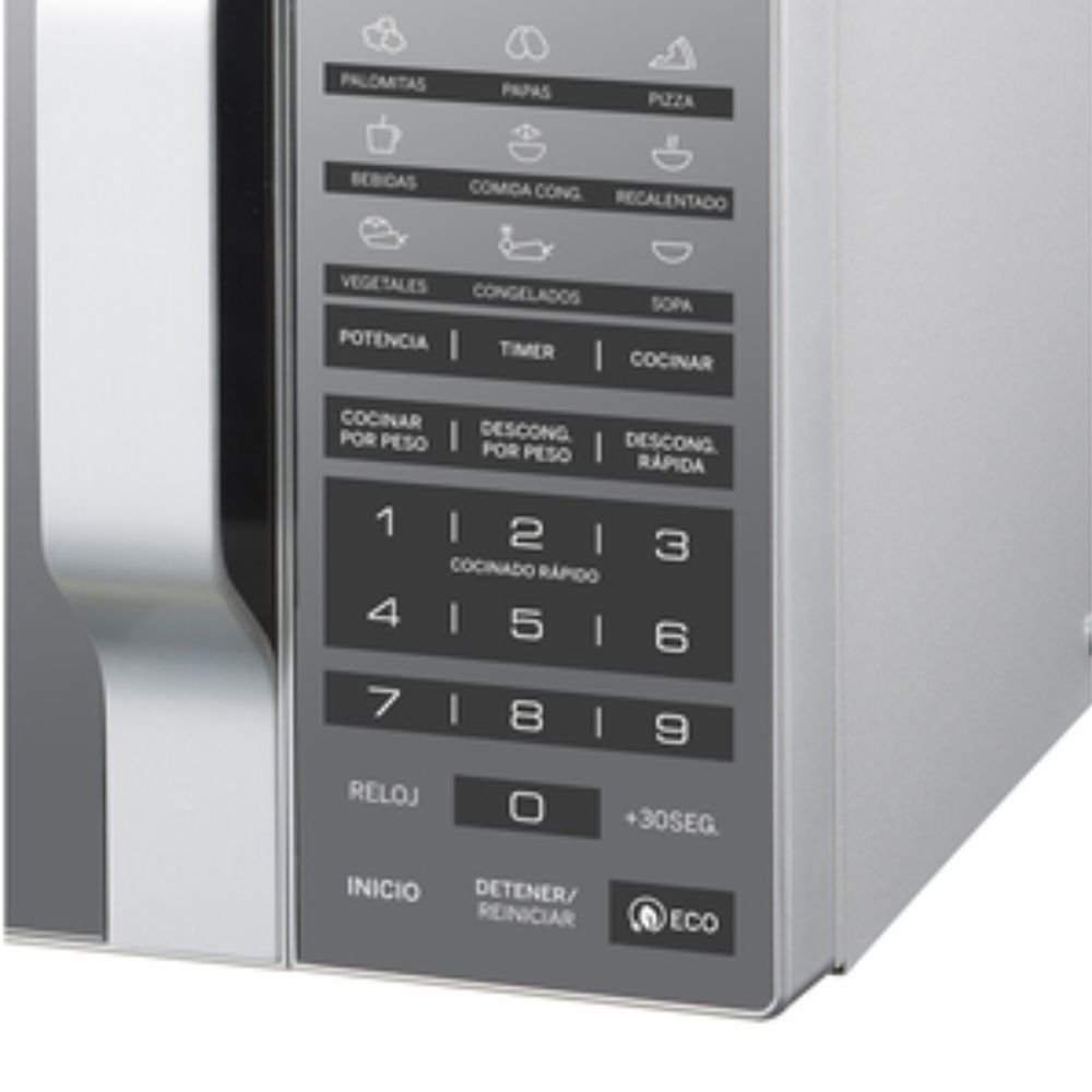Horno Microondas GE 19 Litros MGE07SEJ Tipo Espejo Gris - Image 4