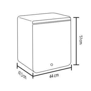 Minibar HACEB Frost 46 Litros Gris - Image 7