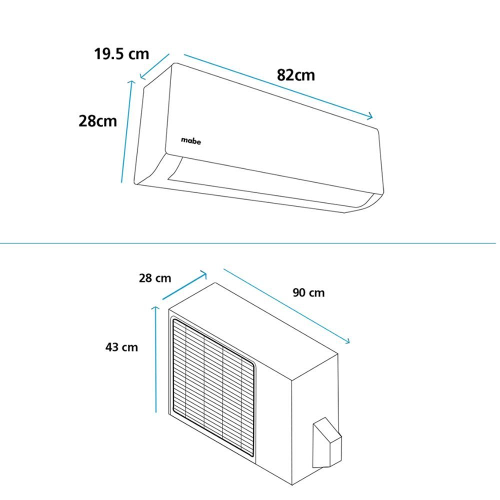 Aire Acondicionado 9000 BTU Inverter 110V MABE MMI09CABWCCC8 - Image 4
