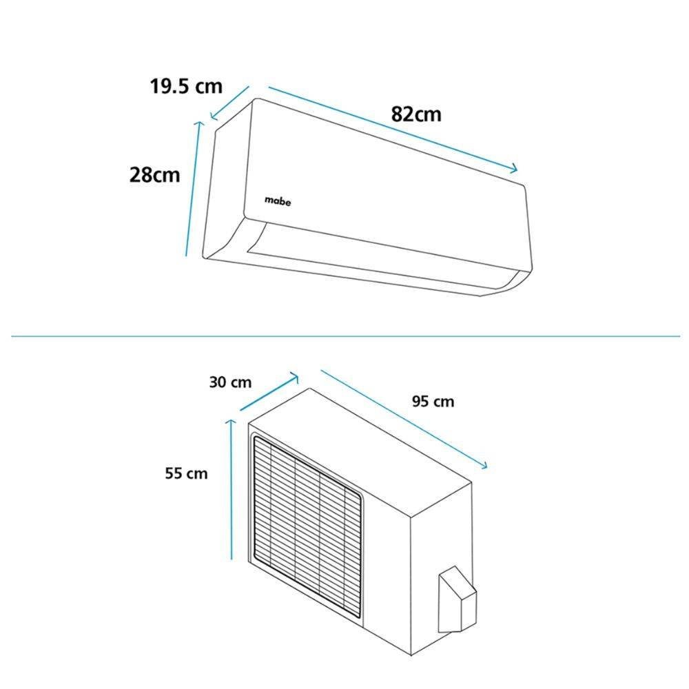 Aire Acondicionado 12000 BTU Inverter 220V MABE MMI12CDBWCCC8 - Image 4