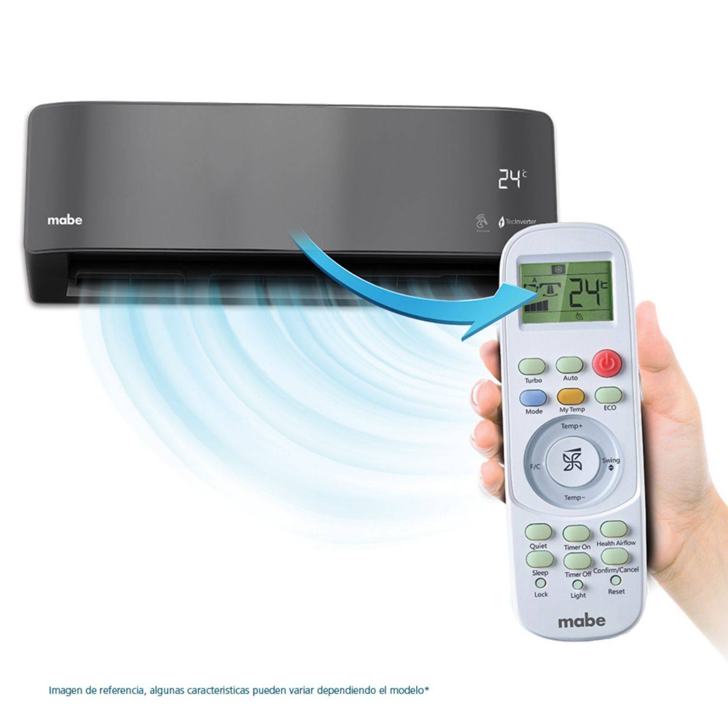 Aire Acondicionado 9000 BTU On/Off 110V MABE MMT09CABWCCC1 - Image 7