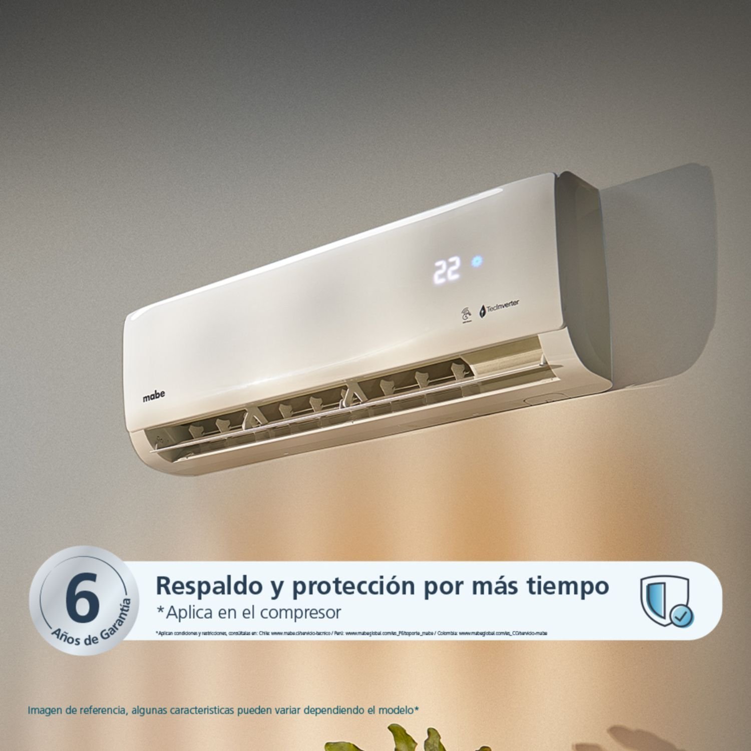 Aire Acondicionado 12000 BTU On/Off 220V MABE MMT12CDBWCCBC1 - Image 3