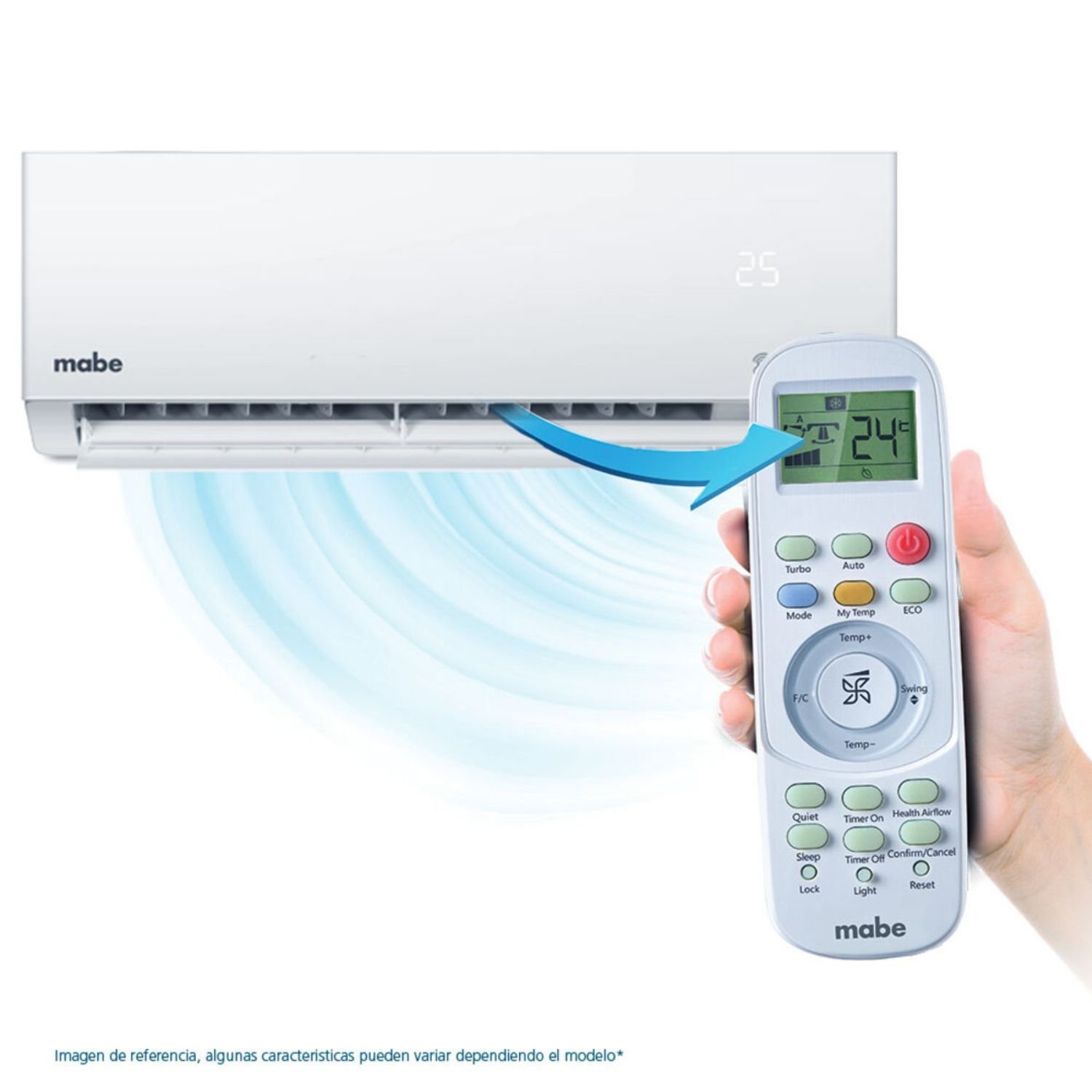 Aire Acondicionado 12000 BTU On/Off 220V MABE MMT12CDBWCCBC1 - Image 6