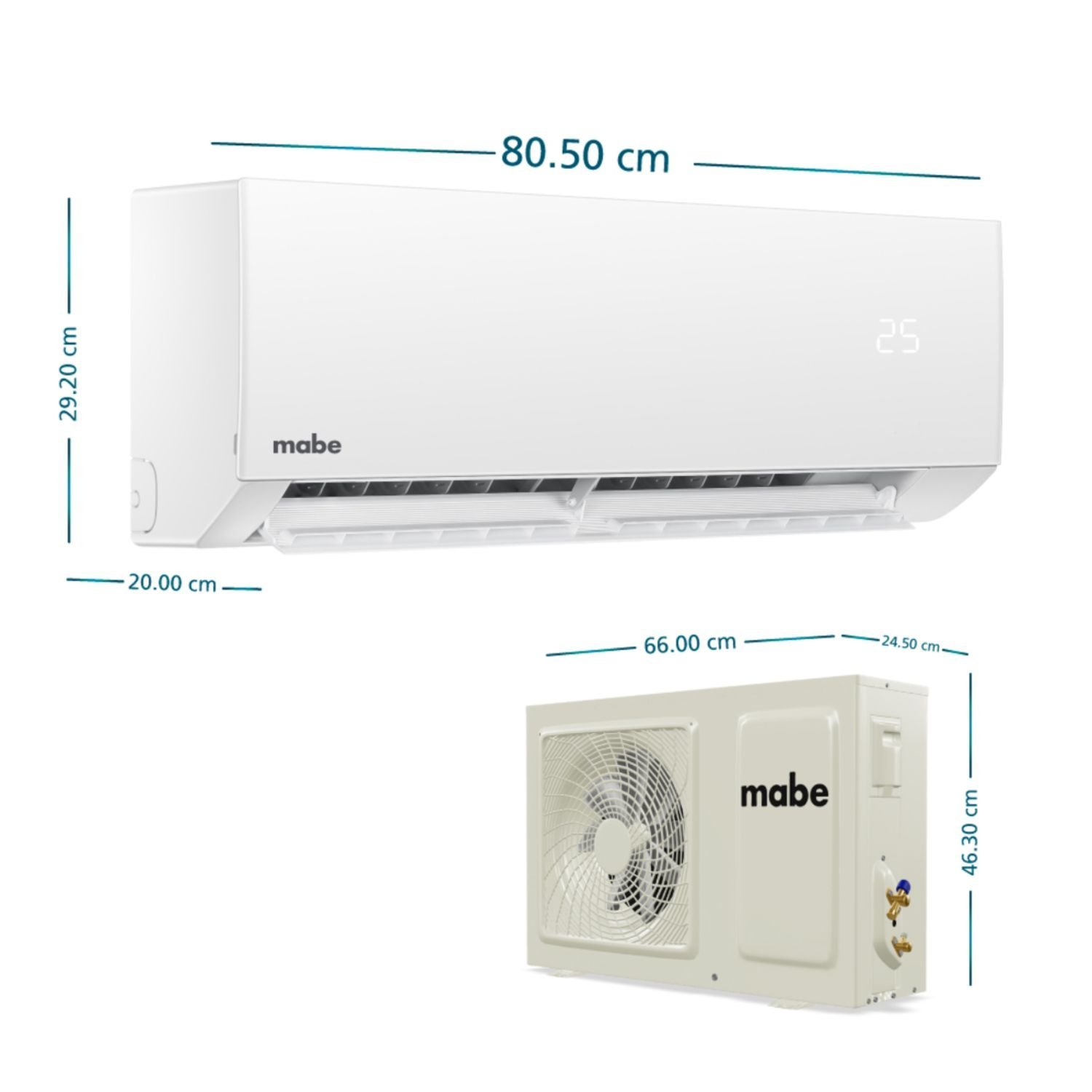Aire Acondicionado 12000 BTU On/Off 220V MABE MMT12CDBWCCBC1 - Image 7