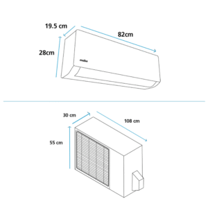 Aire Acondicionado 18000 BTU ON/OFF 230V MABE MMT18CDBWCCC8 - Image 4