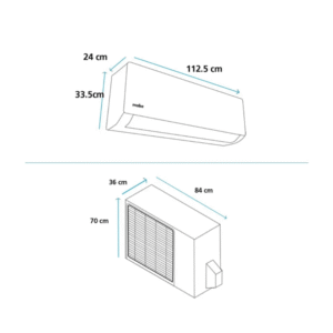Aire Acondicionado 24000 BTU ON/OFF 220V MABE MMT24CDBWCCC8 - Image 4