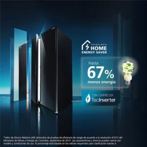 Nevecon MABE No Frost 480 Litros Inverter MSL480LMLPS0 Negro - Image 4