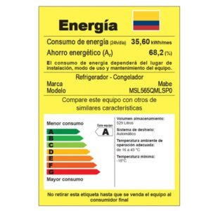 Nevecon MABE No Frost 565 Litros Inverter MSL565QMLSP0 Negro - Image 7