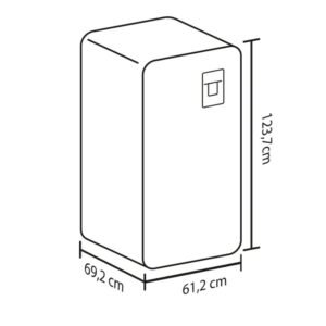Nevera HACEB Frost 220 Litros NEV 220 CE TI R2 Gris - Image 4