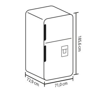 Nevera HACEB No Frost 448 Litros Inverter Manija Integrada Negro - Image 7