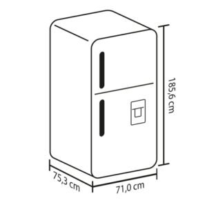 Nevera HACEB No Frost 448 Litros Inverter Manija Externa Gris - Image 7