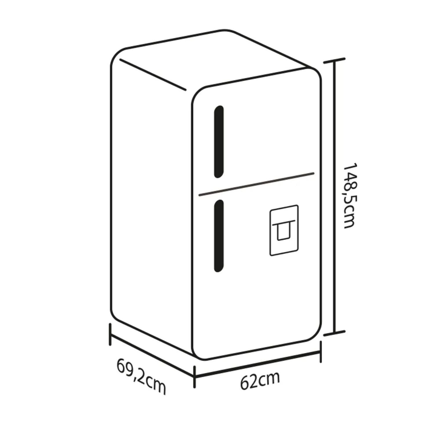 Nevera HACEB No Frost 243 Litros Inverter Manija Externa Negro - Image 7