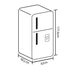 Nevera HACEB No Frost 311 Litros Inverter Manjija Externa Gris - Image 7