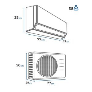 Aire Acondicionado 12000 BTU On/Off 220V LG O122C1 - Image 9