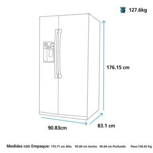 Nevecon GE No Frost 755 Litros PQL26PGKFPS Negro - Image 7