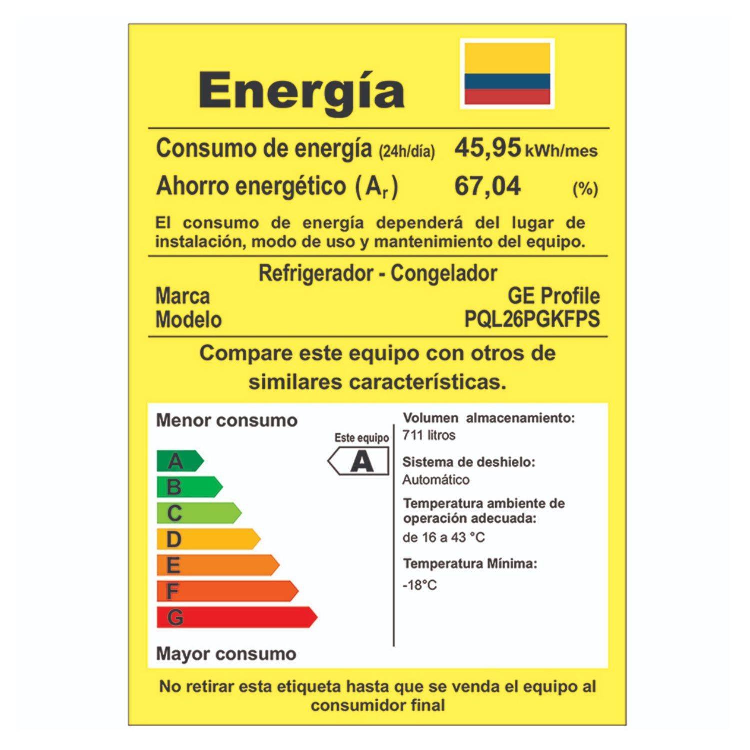 Nevecon GE No Frost 755 Litros PQL26PGKFPS Negro - Image 8