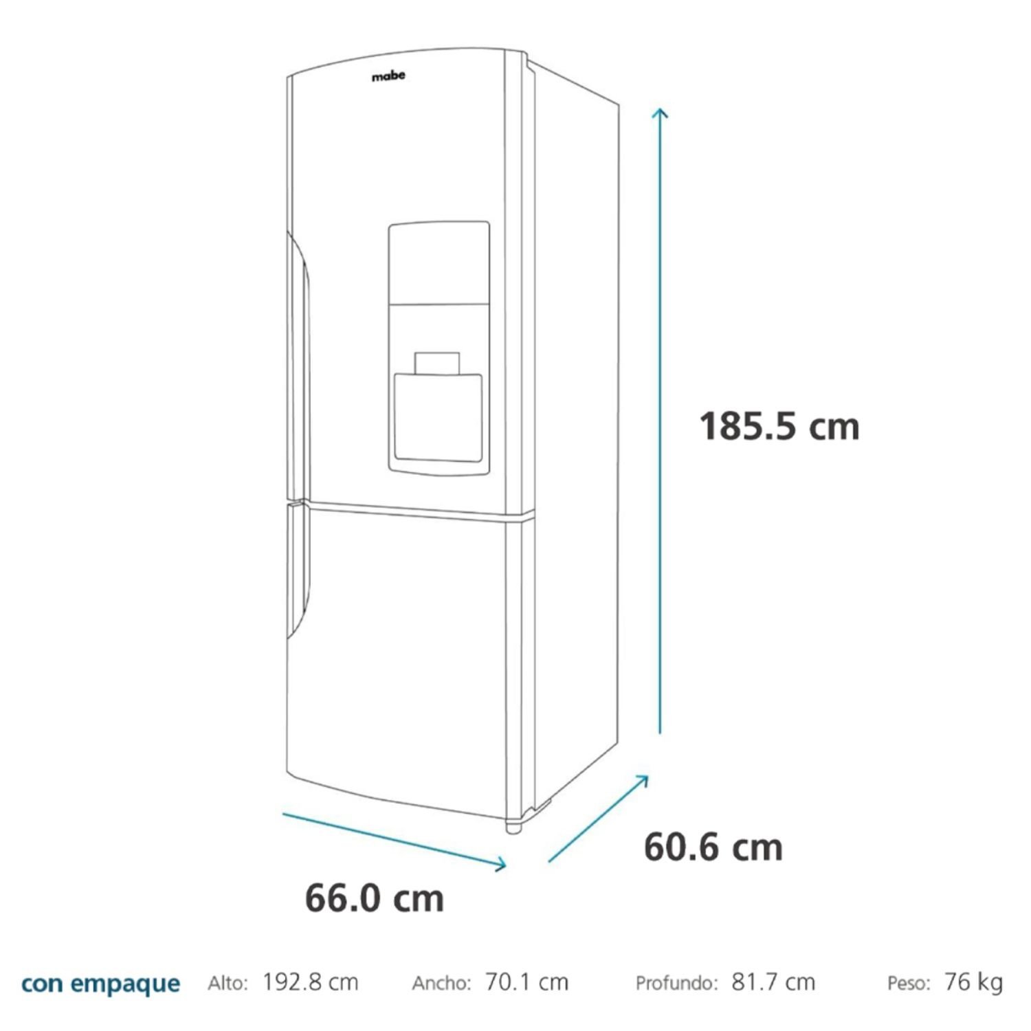 Nevera Mabe No Frost 418 Litros French Door RMB400IBBRX0 Gris - Image 6