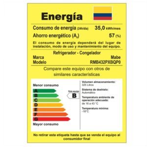 Nevera MABE No Frost 360 Litros RMB432PXBQP0 Negro - Image 7
