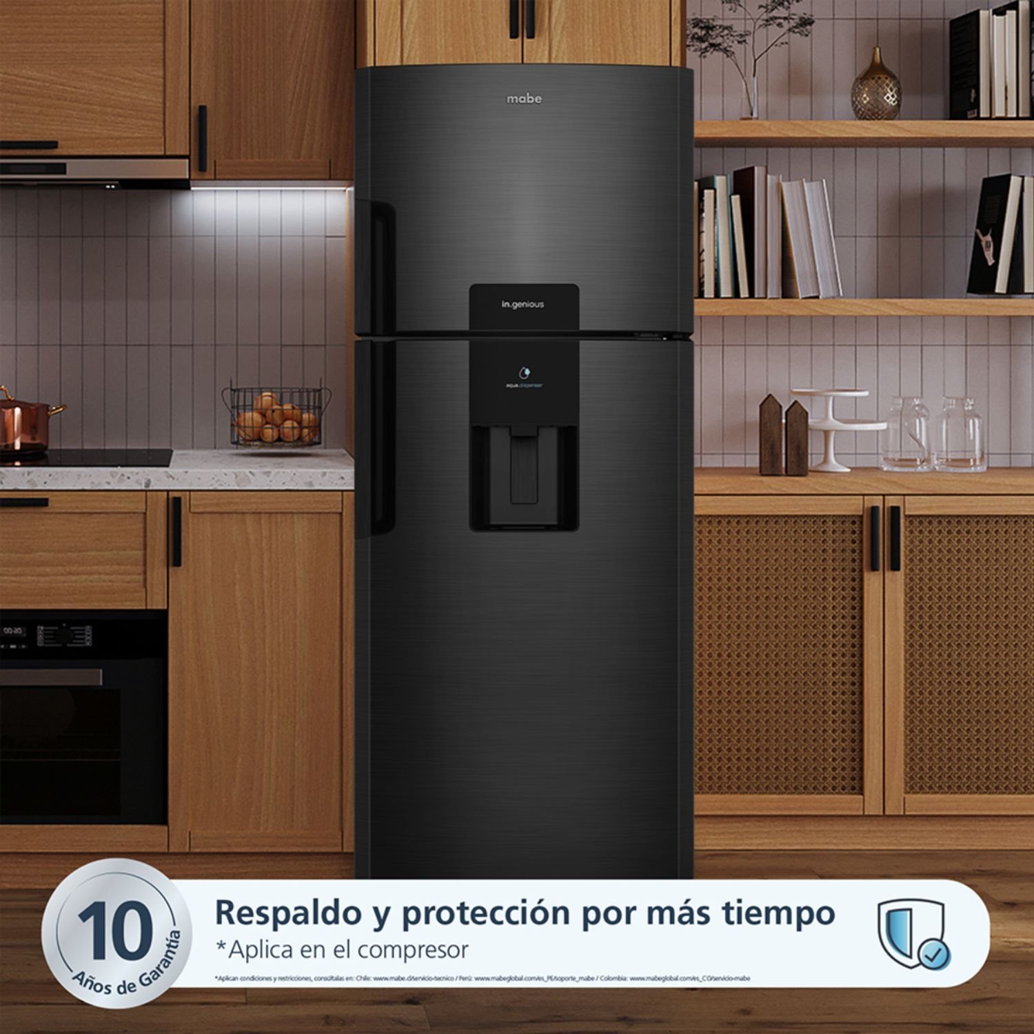 Nevera MABE No Frost 415 Litros RMP415YCC Negro - Image 4