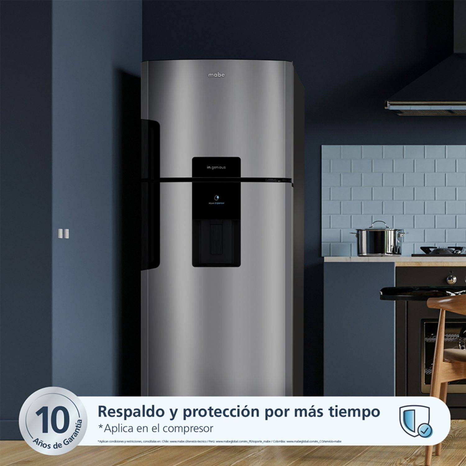 Nevera MABE No Frost 415 Litros RMP415YCU Inox - Image 3