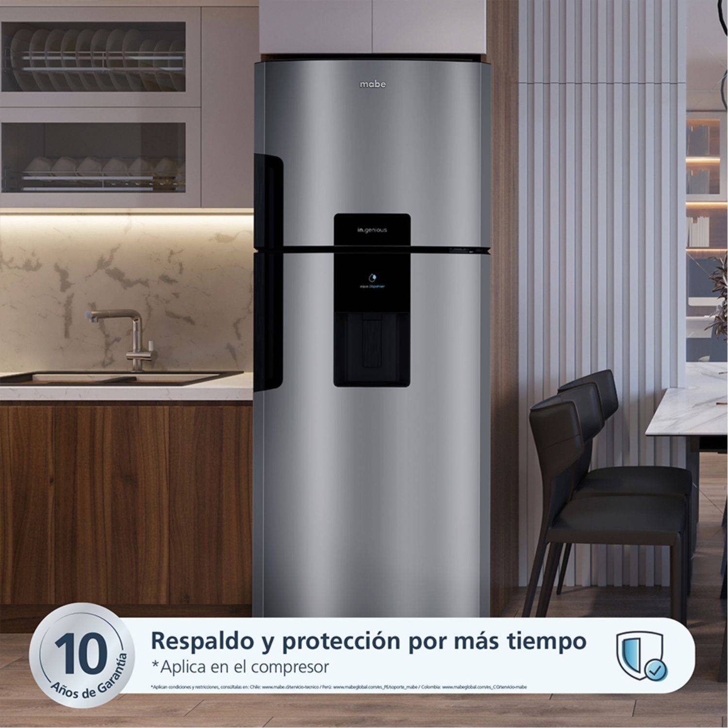 Nevera MABE No Frost 470 Litros RMP470YCU Inox - Image 2