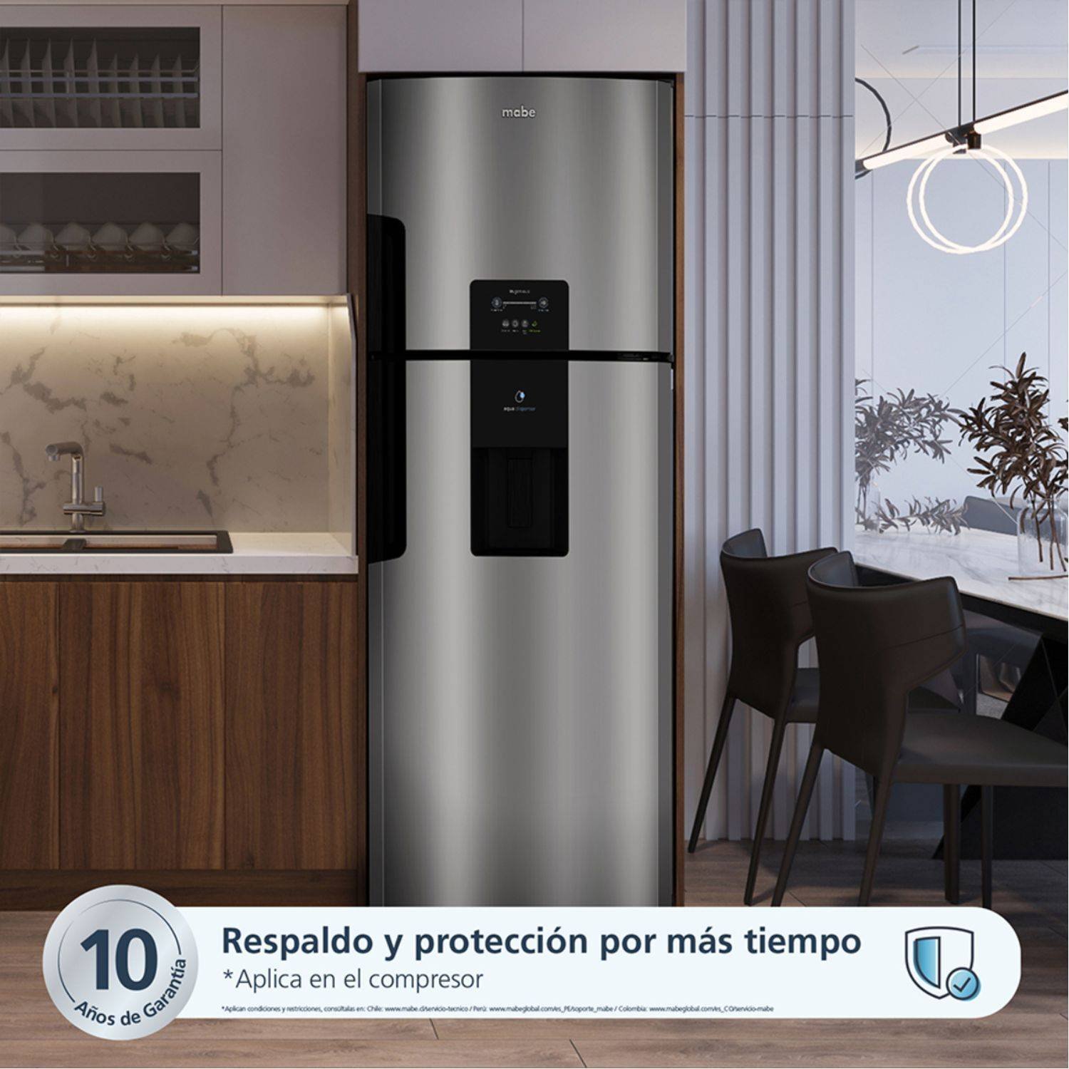 Nevera MABE No Frost 470 Litros Inverter RMP470ZCU Inox - Image 2