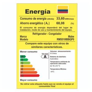 Nevera MABE No Frost 542 Litros RMS510IBBQP0 Negro - Image 7