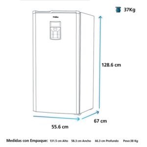 Nevera Mabe Frost 211Lt Dispensador de Agua RMU210NACG1 Gris - Image 7