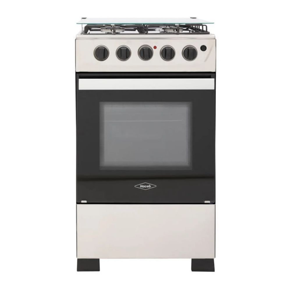 Estufa de Piso HACEB ROMERO 50cm 4 Puestos GN Horno Inox