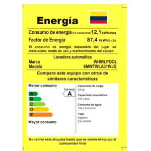 Lavadora WHIRLPOOL 24 Kilos Carga Superior 8MWTWLA31WJG Gris - Image 4