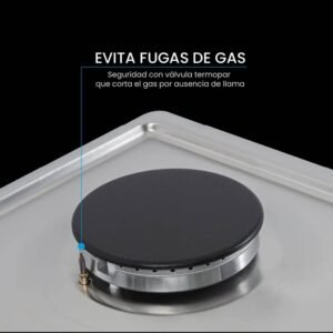 Estufa CHALLENGER 60cm 4 Puestos Gas Natural SA 6160 Acero - Image 5