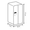 Nevecon HACEB No Frost 621 Litros Fabricador de Hielo Negro - Image 7