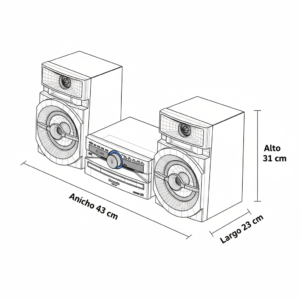 Minicomponente PANASONIC 300W Bluetooth SC-AKX100 Negro - Image 5