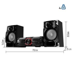 Equipo de Sonido PANASONIC Bluetooth 450W USB SC-AKX320 - Image 5
