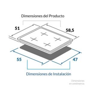 Estufa CHALLENGER 58.5 cm 4 Puestos Electrica SD 6104 Gris - Image 3