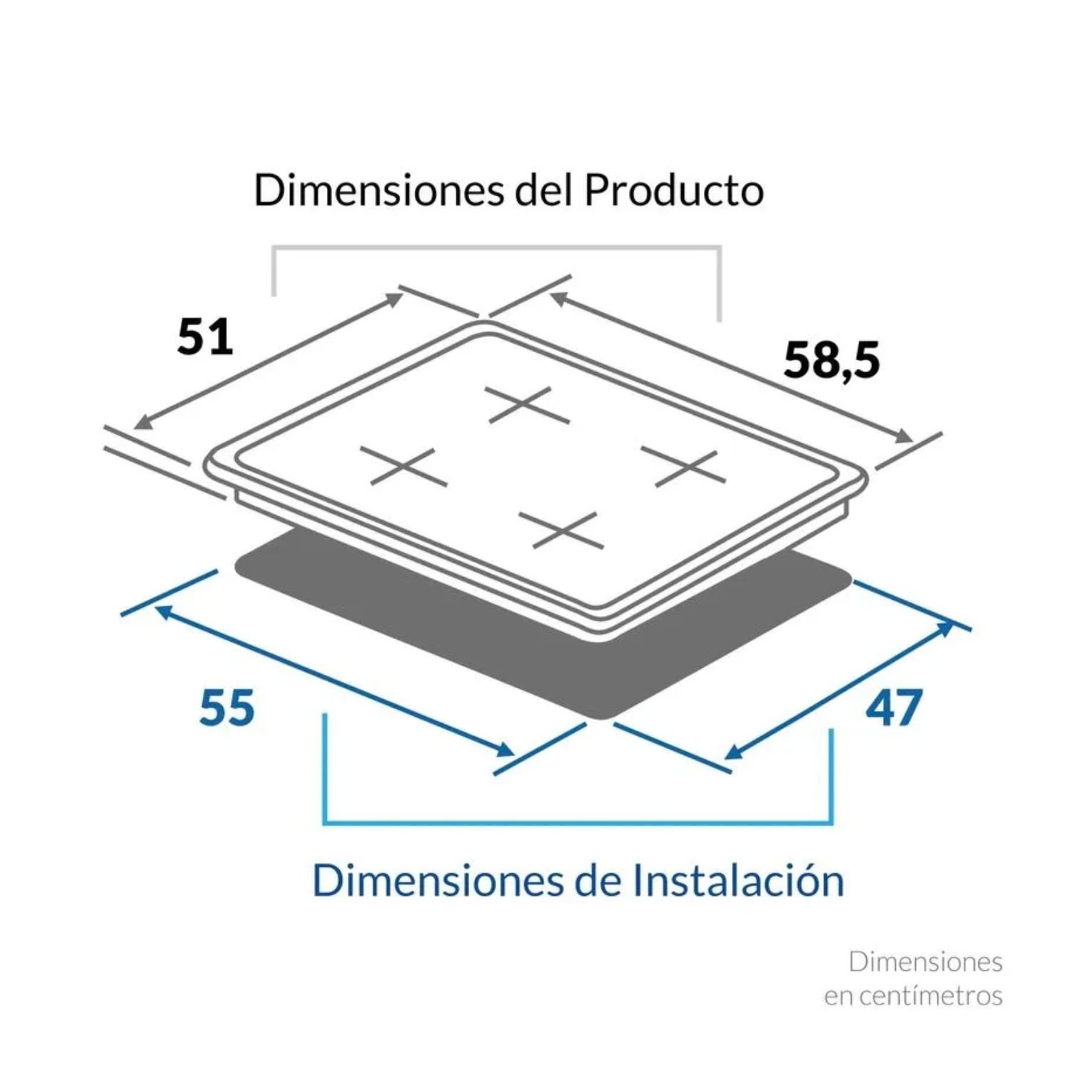 Estufa CHALLENGER 58.5 cm 4 Puestos Electrica SD 6104 Gris - Image 3