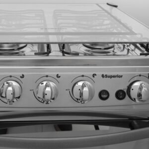Estufa de Piso SUPERIOR 55cm 4 Puestos GN 120V Horno 7004 - Image 3