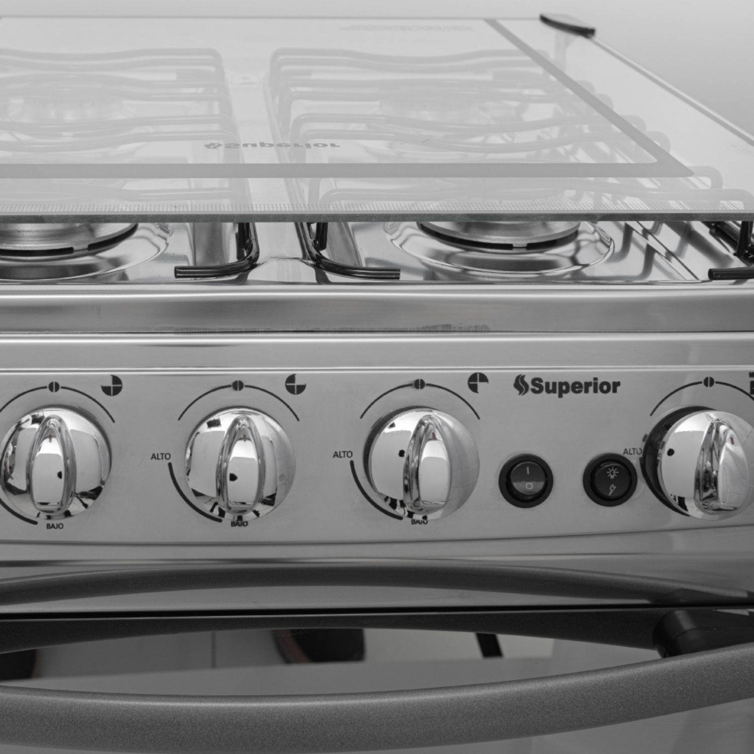 Estufa de Piso SUPERIOR 55cm 4 Puestos GN 120V Horno 7004 - Image 3