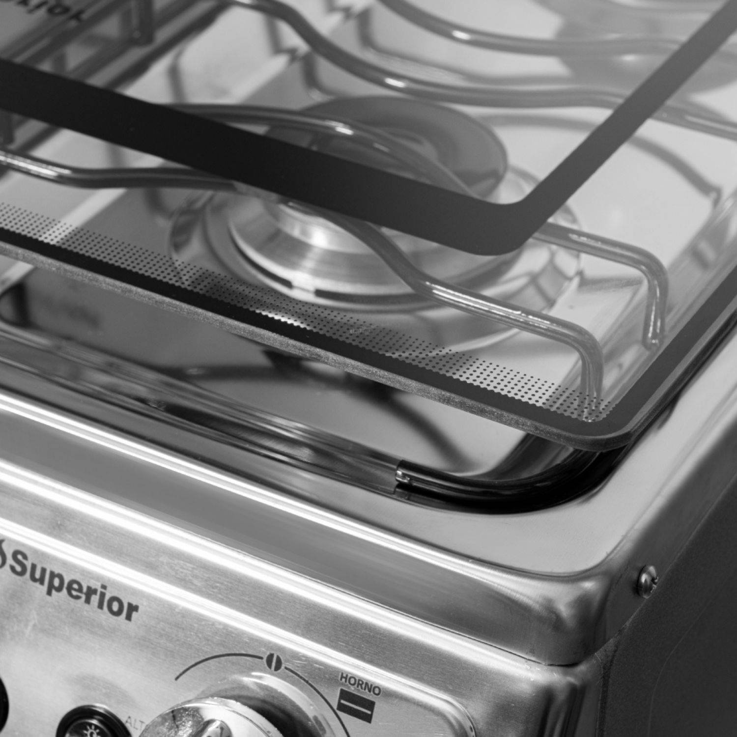 Estufa de Piso SUPERIOR 55cm 4 Puestos GN 120V Horno 7004 - Image 4