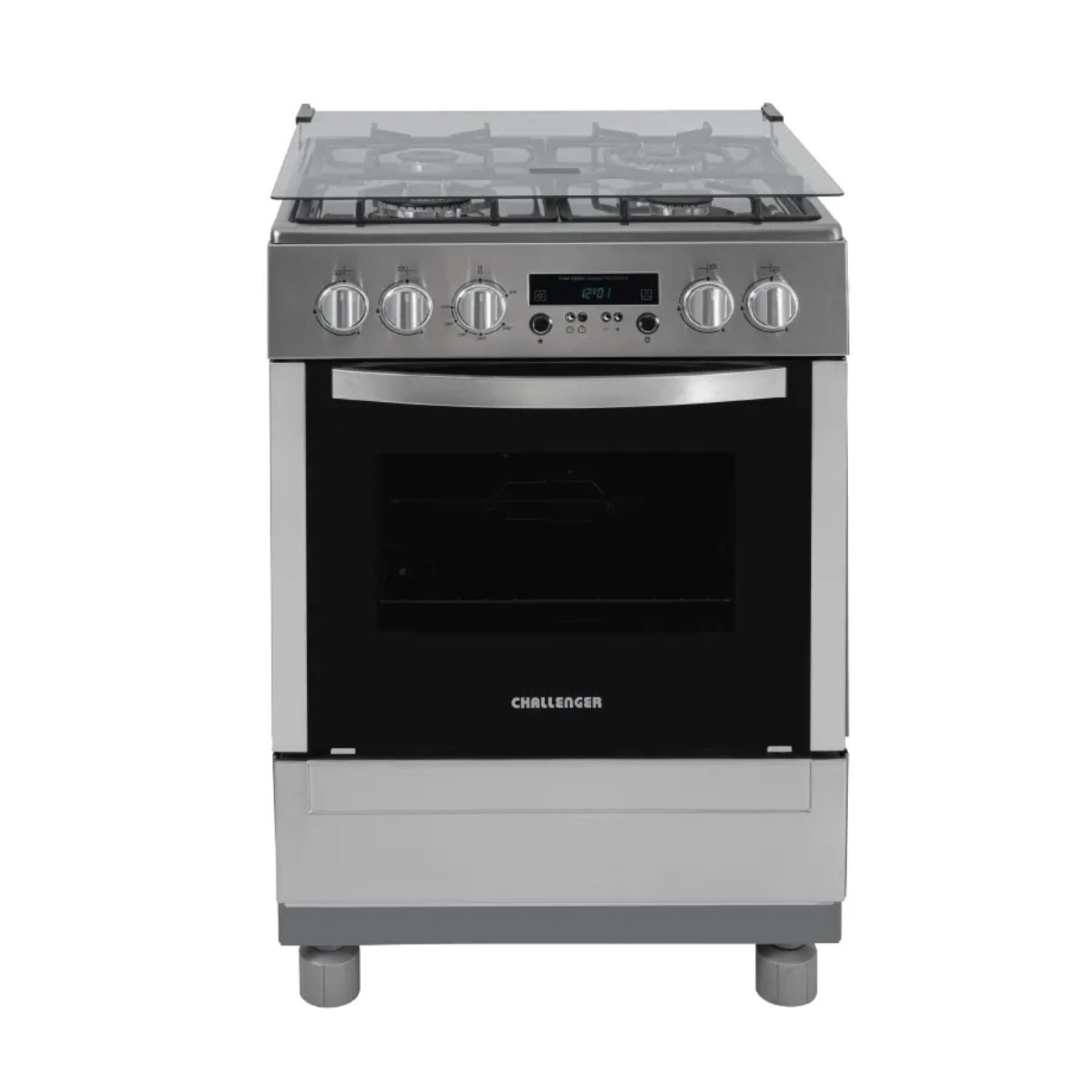 Estufa de Piso CHALLENGER 60cm 4 Puestos GN 9465 Inox
