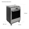 Estufa de Piso CHALLENGER 60cm 4 Puestos GN 9465 Inox - Image 7