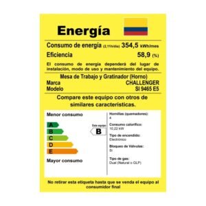 Estufa de Piso CHALLENGER 60cm 4 Puestos GN 9465 Inox - Image 8