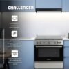 Estufa de Piso CHALLENGER 76cm Gas Natural 5 Ptos 9571 Inox - Image 4
