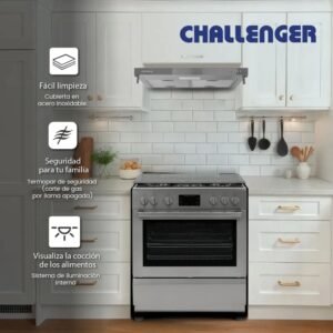 Estufa de Piso CHALLENGER 76cm Gas Natural 5 Puestos SI 9575 - Image 4