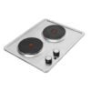 Estufa CHALLENGER 35 cm 2 Puestos Electrica SP-6270 Gris 220V
