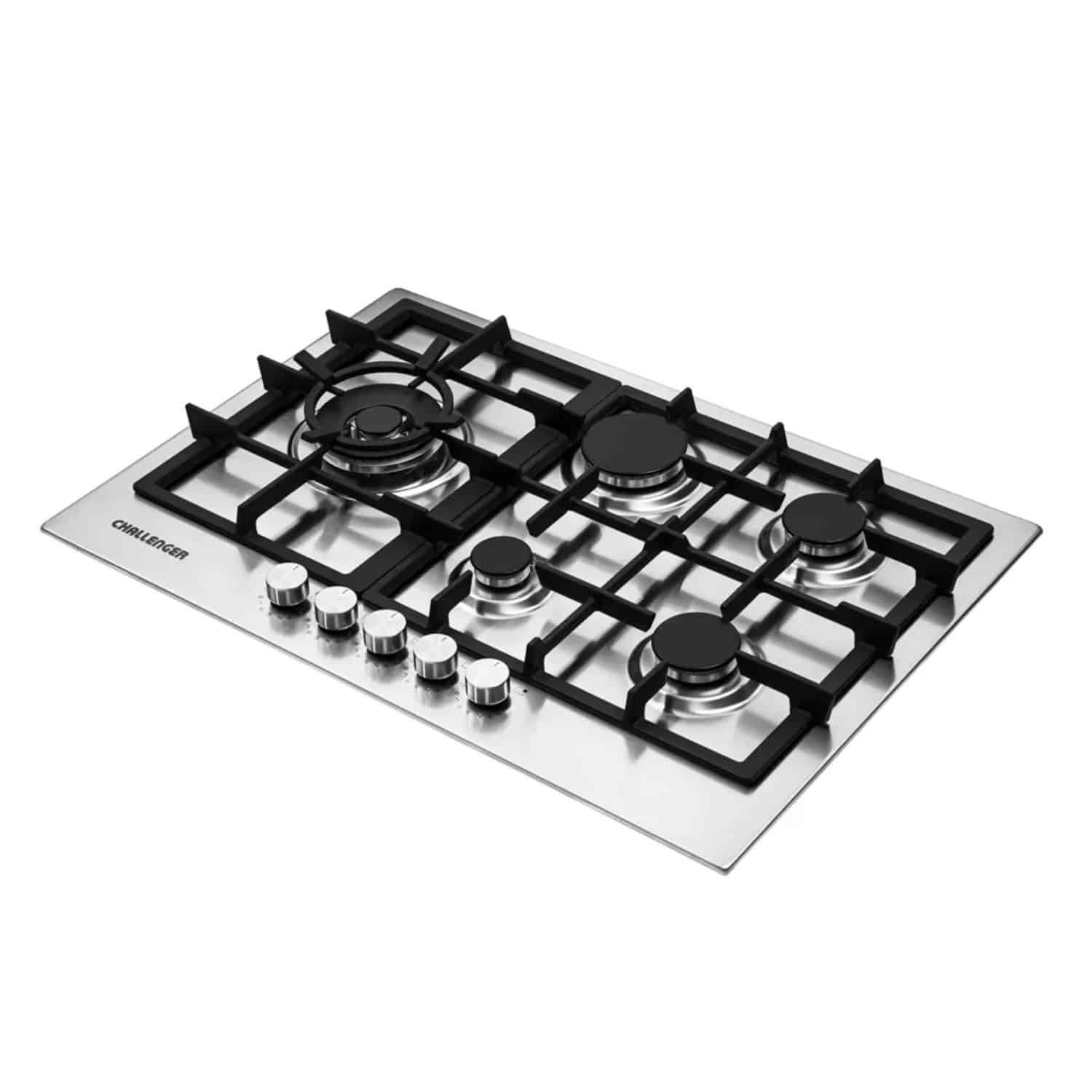 Estufa CHALLENGER 75 cm 5 Puestos Gas Natural SV 6875 Gris